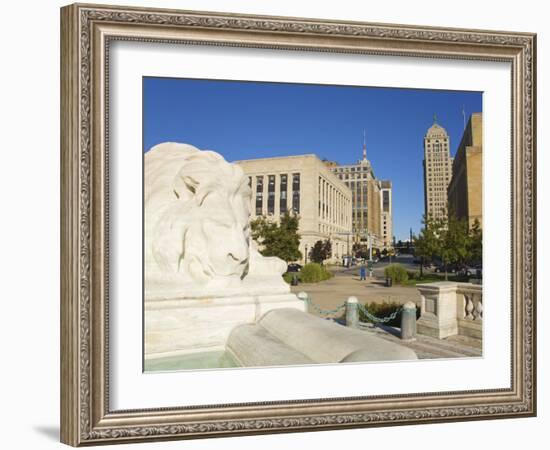 Mckinley Monument in Niagara Square, Buffalo City, New York State, USA-Richard Cummins-Framed Photographic Print