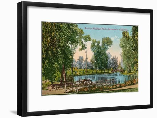 Mckinley Park, Sacramento, California-null-Framed Art Print