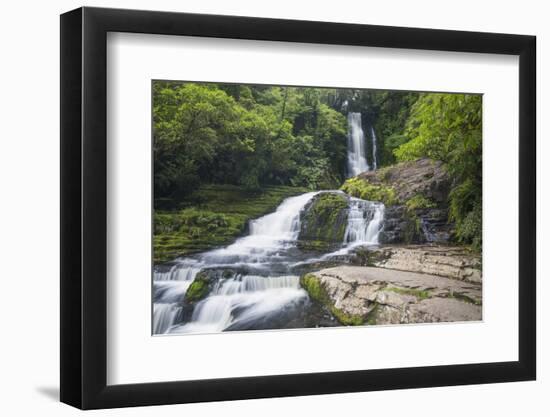 McLean Falls on the Tautuku River, Chaslands, near Papatowai, Catlins Conservation Area, Clutha dis-Ruth Tomlinson-Framed Photographic Print