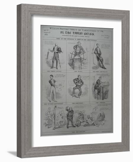 Mclean's Monthly Sheet of Caricatures, No. 20, 1831-Robert Seymour-Framed Giclee Print