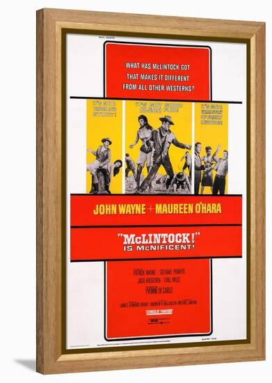 Mclintock!, 1963-null-Framed Stretched Canvas