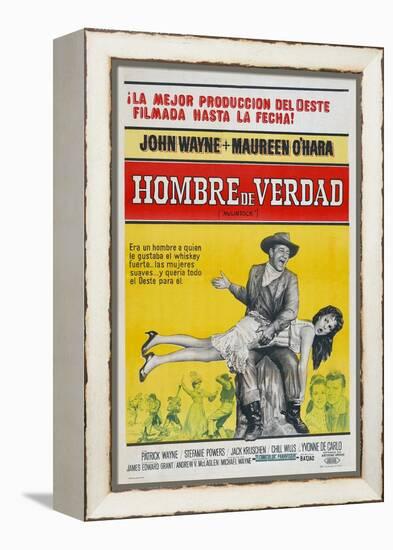 McLintock, Argentine Movie Poster, 1963-null-Framed Stretched Canvas