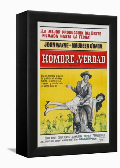 McLintock, Argentine Movie Poster, 1963-null-Framed Stretched Canvas