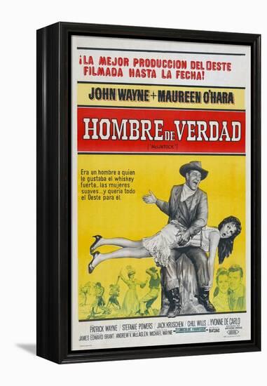 McLintock, Argentine Movie Poster, 1963-null-Framed Stretched Canvas