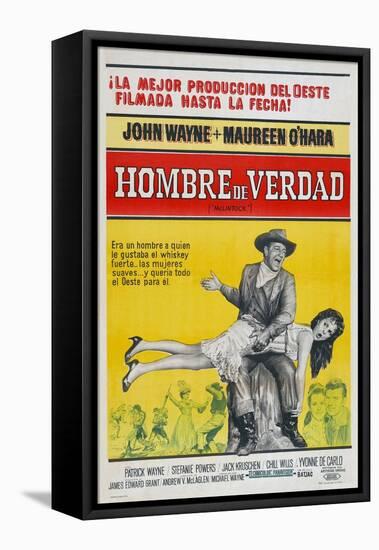 McLintock, Argentine Movie Poster, 1963-null-Framed Stretched Canvas