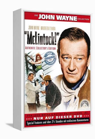 McLintock, German Movie Poster, 1963-null-Framed Stretched Canvas