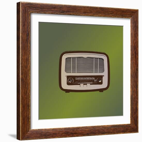 MCM Radio II-Sloane Addison  -Framed Art Print