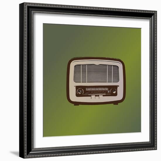 MCM Radio II-Sloane Addison  -Framed Art Print