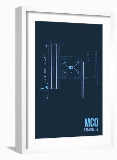 MCO Airport Layout-08 Left-Framed Giclee Print