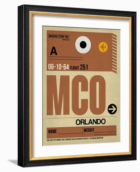 MCO Orlando Luggage Tag I-NaxArt-Framed Art Print