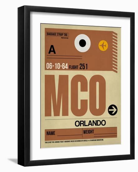 MCO Orlando Luggage Tag I-NaxArt-Framed Premium Giclee Print