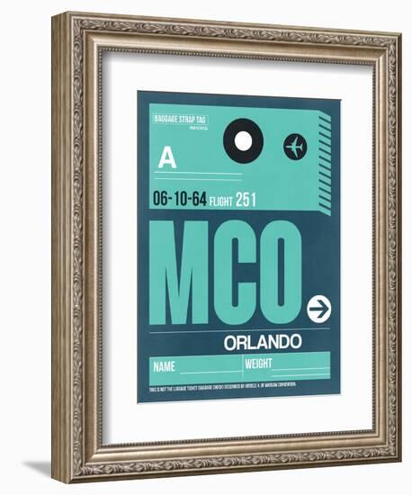 MCO Orlando Luggage Tag II-NaxArt-Framed Art Print