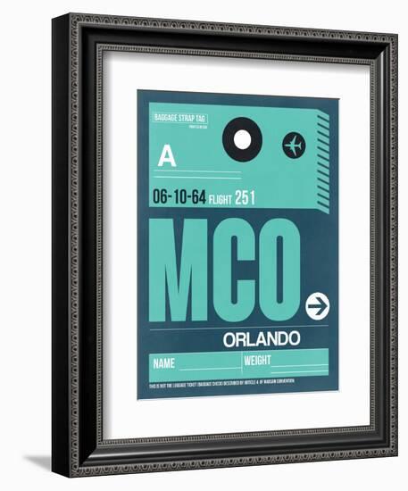 MCO Orlando Luggage Tag II-NaxArt-Framed Art Print