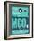 MCO Orlando Luggage Tag II-NaxArt-Framed Art Print