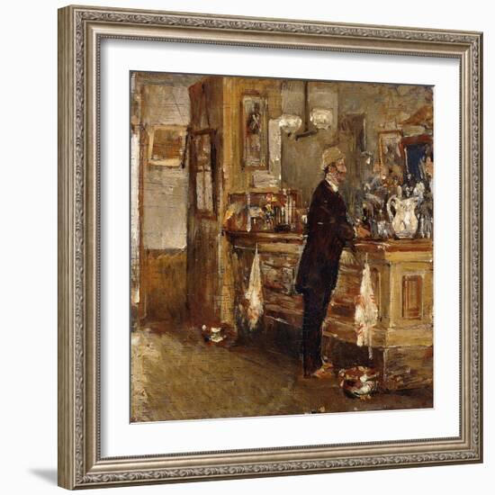 Mcsorley's Bar-Childe Hassam-Framed Giclee Print