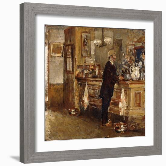 Mcsorley's Bar-Childe Hassam-Framed Giclee Print