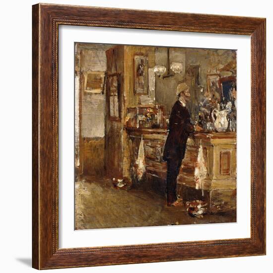 Mcsorley's Bar-Childe Hassam-Framed Giclee Print