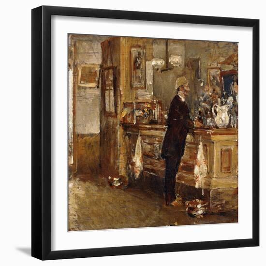 Mcsorley's Bar-Childe Hassam-Framed Giclee Print