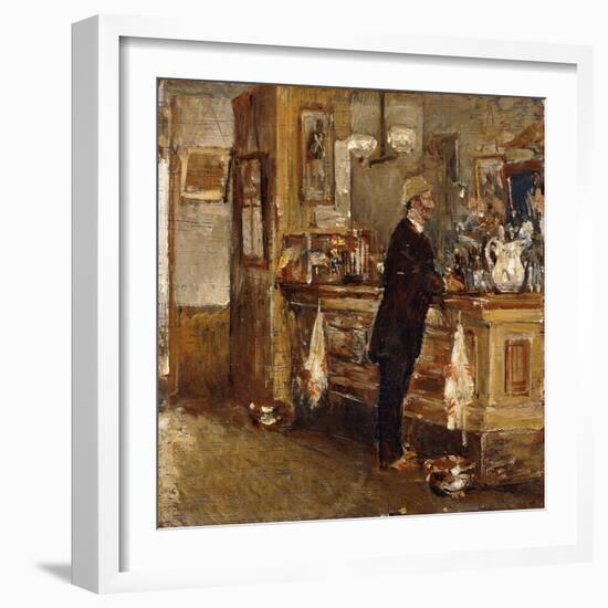 Mcsorley's Bar-Childe Hassam-Framed Giclee Print