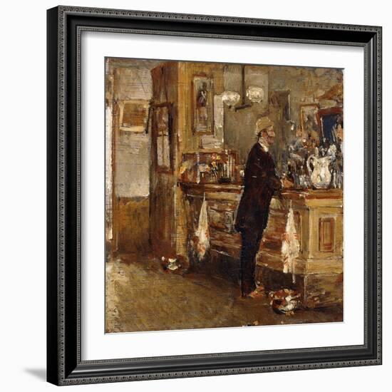 Mcsorley's Bar-Childe Hassam-Framed Giclee Print