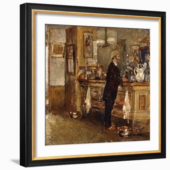 Mcsorley's Bar-Childe Hassam-Framed Giclee Print