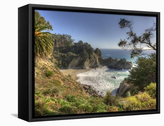 Mcway Falls at Julia Pfeiffer Burns State Park on the Big Sur Coast of California-Kyle Hammons-Framed Premier Image Canvas