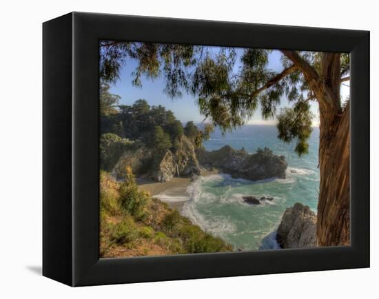 Mcway Falls at Julia Pfeiffer Burns State Park on the Big Sur Coast of California-Kyle Hammons-Framed Premier Image Canvas