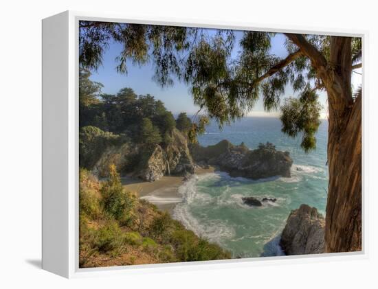 Mcway Falls at Julia Pfeiffer Burns State Park on the Big Sur Coast of California-Kyle Hammons-Framed Premier Image Canvas