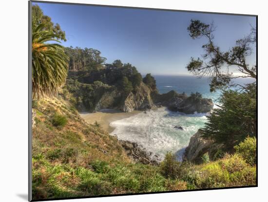 Mcway Falls at Julia Pfeiffer Burns State Park on the Big Sur Coast of California-Kyle Hammons-Mounted Photographic Print