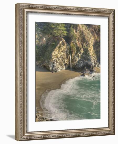 Mcway Falls at Julia Pfeiffer Burns State Park on the Big Sur Coast of California-Kyle Hammons-Framed Photographic Print