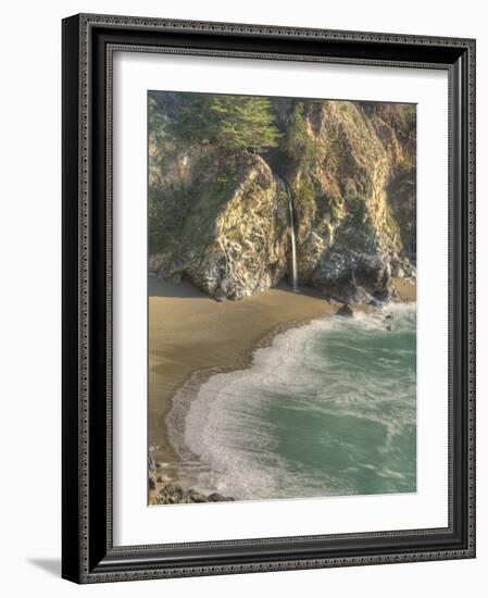 Mcway Falls at Julia Pfeiffer Burns State Park on the Big Sur Coast of California-Kyle Hammons-Framed Photographic Print