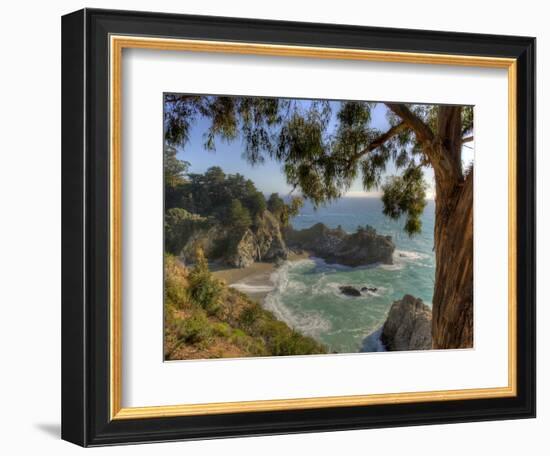 Mcway Falls at Julia Pfeiffer Burns State Park on the Big Sur Coast of California-Kyle Hammons-Framed Photographic Print