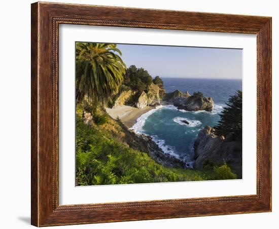 Mcway Falls, Mcway Cove, Julia Pfeiffer Burns State Park, California, Usa-Rainer Mirau-Framed Photographic Print