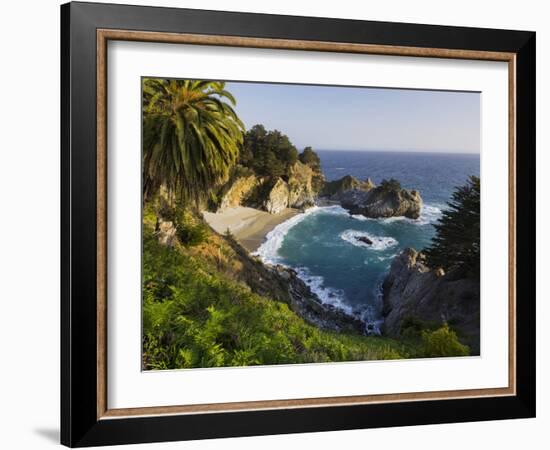 Mcway Falls, Mcway Cove, Julia Pfeiffer Burns State Park, California, Usa-Rainer Mirau-Framed Photographic Print