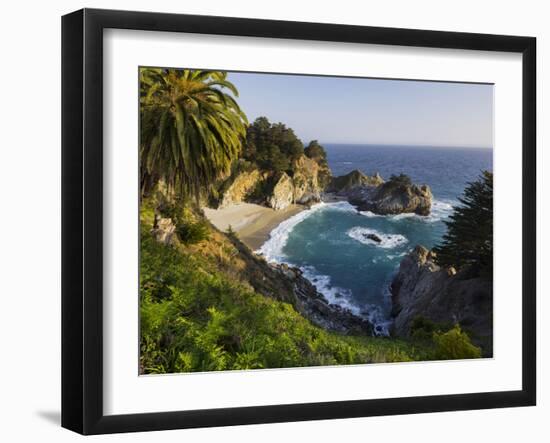 Mcway Falls, Mcway Cove, Julia Pfeiffer Burns State Park, California, Usa-Rainer Mirau-Framed Photographic Print