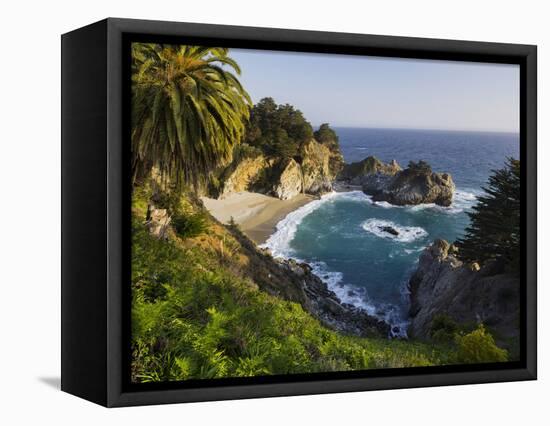 Mcway Falls, Mcway Cove, Julia Pfeiffer Burns State Park, California, Usa-Rainer Mirau-Framed Premier Image Canvas