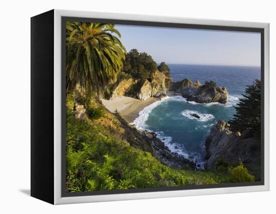 Mcway Falls, Mcway Cove, Julia Pfeiffer Burns State Park, California, Usa-Rainer Mirau-Framed Premier Image Canvas