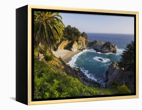 Mcway Falls, Mcway Cove, Julia Pfeiffer Burns State Park, California, Usa-Rainer Mirau-Framed Premier Image Canvas