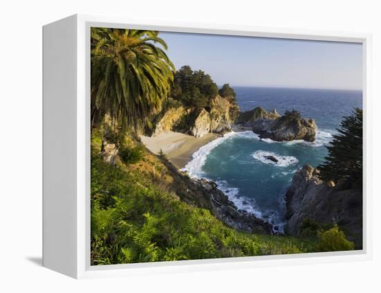 Mcway Falls, Mcway Cove, Julia Pfeiffer Burns State Park, California, Usa-Rainer Mirau-Framed Premier Image Canvas