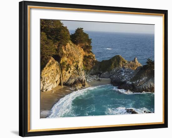 Mcway Falls, Mcway Cove, Julia Pfeiffer Burns State Park, California, Usa-Rainer Mirau-Framed Photographic Print