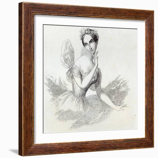 Mdlle Lucile Grahn, from The Illustrated London News, 8th March 1845-null-Framed Giclee Print