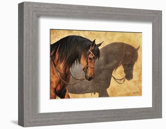 Me and my Shadow (color)-Barry Hart-Framed Art Print