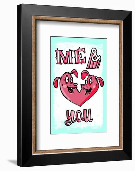 Me & You - Tommy Human Cartoon Print-Tommy Human-Framed Giclee Print