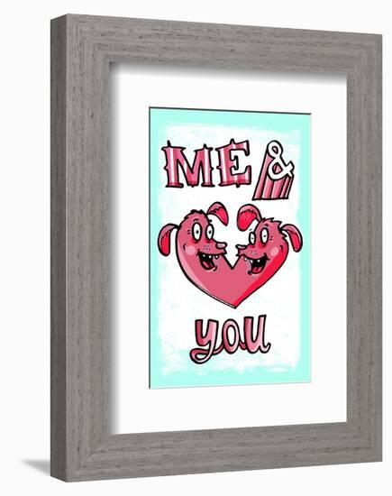 Me & You - Tommy Human Cartoon Print-Tommy Human-Framed Giclee Print