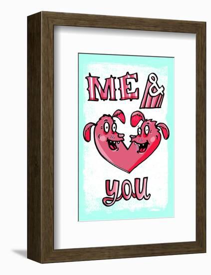 Me & You - Tommy Human Cartoon Print-Tommy Human-Framed Giclee Print