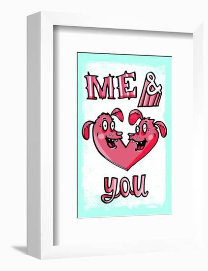 Me & You - Tommy Human Cartoon Print-Tommy Human-Framed Giclee Print