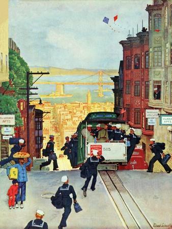 San Francisco\'s Cable Cars Wall Art: Prints, Paintings & Posters