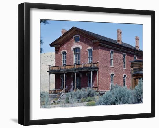 Meade Hotel, Bannack Ghost Town, Montana, USA-null-Framed Photographic Print