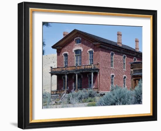 Meade Hotel, Bannack Ghost Town, Montana, USA-null-Framed Photographic Print