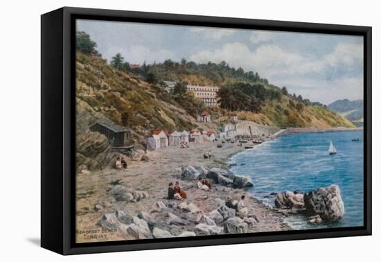 Meadfoot Beach, Torquay-Alfred Robert Quinton-Framed Premier Image Canvas
